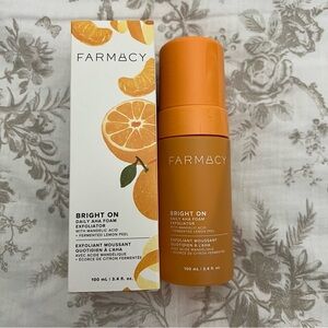 Farmacy Bright On Daily AHA Foam Exfoliator 3.4 oz NIB